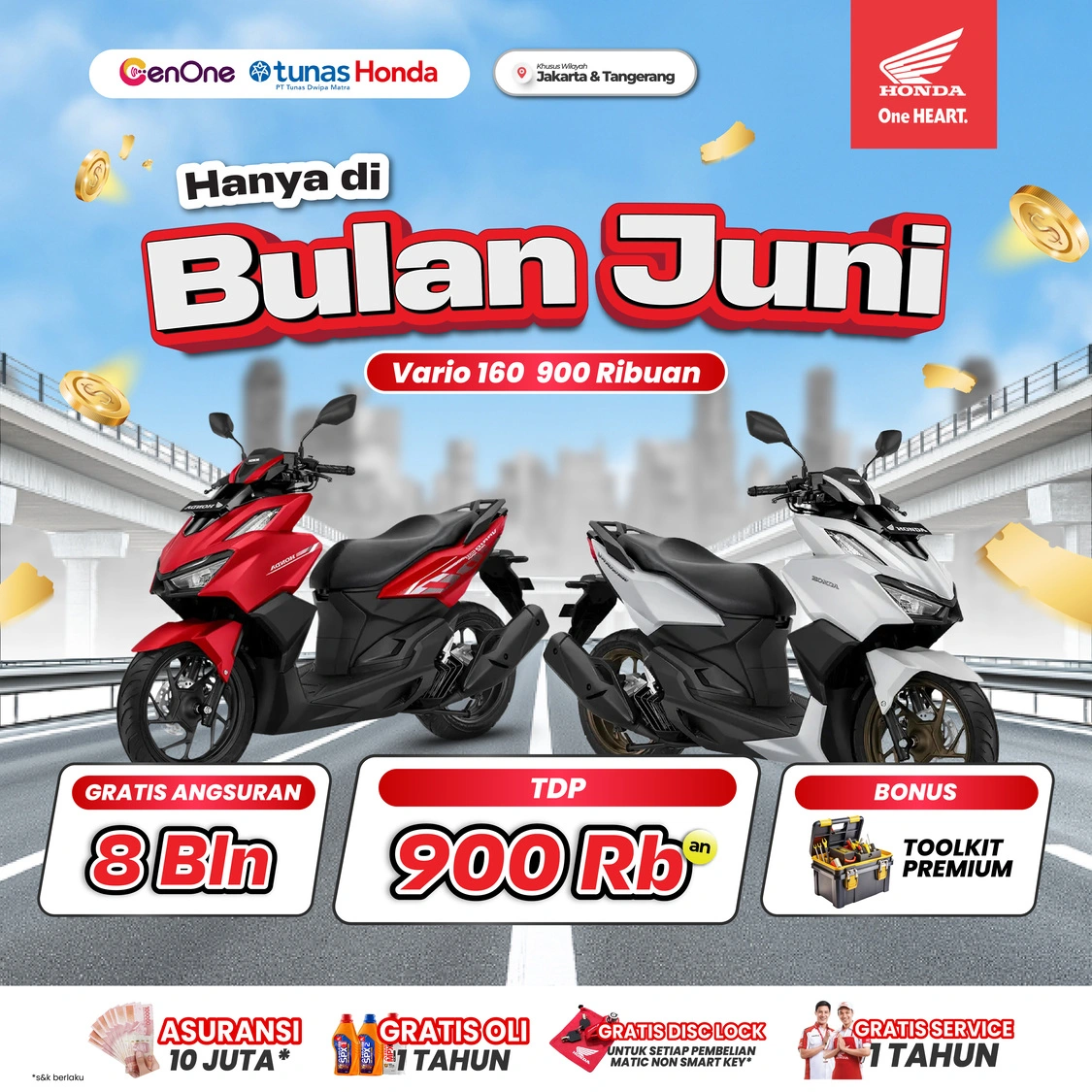 PROMO HONDA VARIO 160 JAKARTA & TANGERANG - Juni